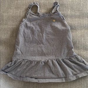 Toddler girls Carter’s peplum striped tank top 5T